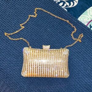 D’Margeaux Gold Sparkle Crossbody/Clutch